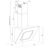 thumbnail of Hotte décorative murale HCA62540B