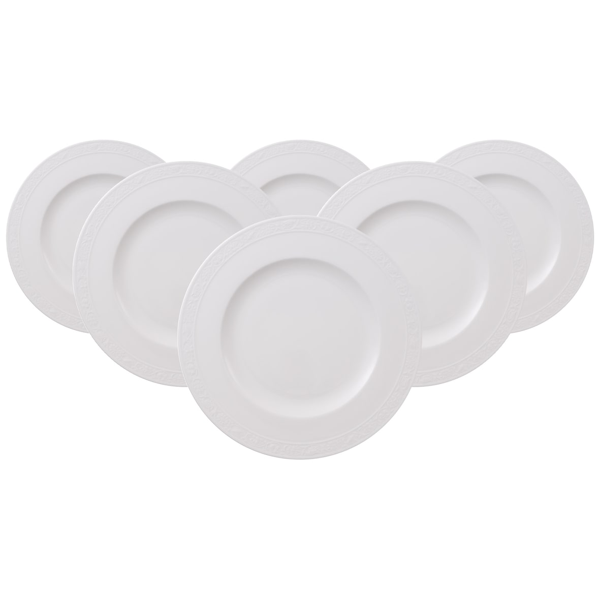 Villeroy & Boch White Pearl Speiseteller ø 27,5 cm 6er Set
