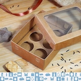 thumbnail of 25x Kartonschachteln für Brigadeiros, Schokoladen 115x85x40 mm - Geschenkverpackung für Gebäck -Valentinstag, Weihnachten, Ostern