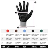 thumbnail of vidaXL Werkhandschoenen 24 pcs Grijs en zwart 8 / m Polyester