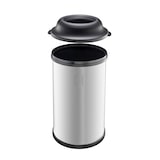 thumbnail of METRO Professional Cubo de basura, acero inoxidable, 50 L, plata / negro