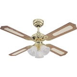 thumbnail of Westinghouse Princess Trio Deckenventilator  (Ø x H) 105 cm x 43 cm Flügelfarbe: Eiche mit Rattan, M