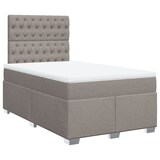 thumbnail of vidaXL Boxspringbett mit Matratze Taupe 120x190 cm Stoff