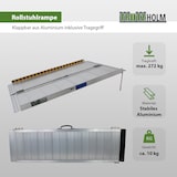 thumbnail of TRUTZHOLM Rollstuhlrampe klappbar Alu 122 cm Traglast 272 kg Auffahrrampe geriffelt