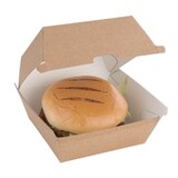 thumbnail of Fiesta Kompostierbare Kraft-Hamburger-Boxen Klein (200 Stück)