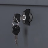 thumbnail of Gartentruhe HWC-J56, Aufbewahrungsbox Auflagenbox Truhe, Wasserdicht Metall Edelstahl 69x165x85cm 692l ~ anthrazit