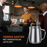 thumbnail of HGMD Melkkan 350ml - Inclusief Art Pen en Strooipotje - Latte Art - RVS