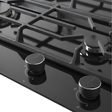 thumbnail of Wiggo WH-G935GR(B) - Inbouw Gaskookplaat met Wok - 90cm - Zwart Floatglas