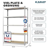 thumbnail of Schwerlastregal - Verzinkt - Traglast 875 kg - 180 x 120 x 45 cm