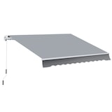 thumbnail of Toldo Manual Retráctil Plegable con Manivela 295x245 cm Toldo Enrollable Aluminio Protección Solar para Ventanas Puertas Balcón Terraza Exterior