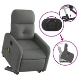 thumbnail of vidaXL Elektrischer Massagesessel mit Aufstehhilfe Dunkelgrau Stoff