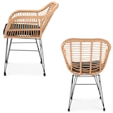 thumbnail of CASARIA® Polyrattan Balkonset Lounge Set mit Auflagen