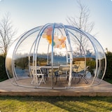 thumbnail of astreea Igloo Plus Gastro Terrassen Pavillon Model XL 4,84x4,84x2,75m, wasserdicht, transparent, mit Beleuchtungssystem