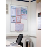 thumbnail of FRANKEN Whiteboard 90 x 60 cm, Schreibtafel X-tra!Line, lackiert, magnetisch, beschreibbar, trocken abwischbar, mit Aluminiumrahmen, Magnettafel