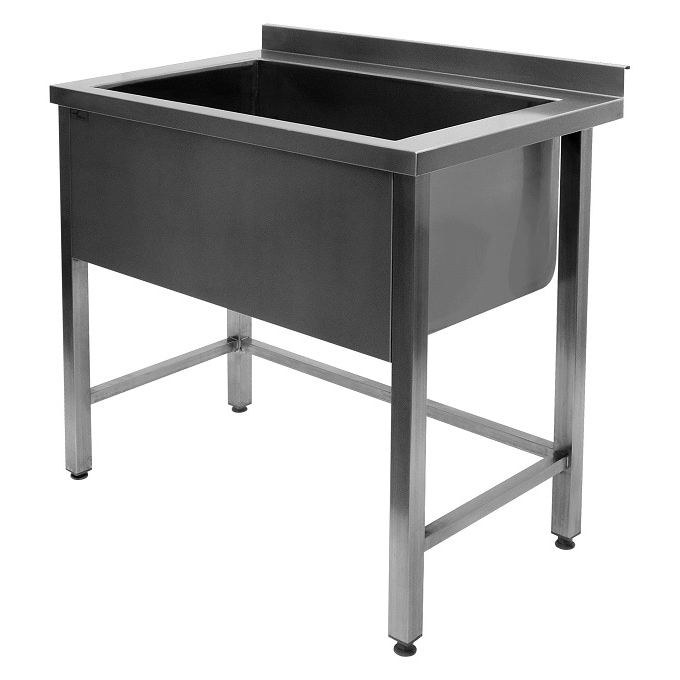 Chefgastro Spültisch 1800 HxBxT 85x180x70cm Waschbecken Spülen