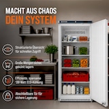 thumbnail of GastroHero Lagerkühlschrank ECO 600 562 Liter Weiß Umluftkühlung 0 bis +8 °C automatische Abtauung Gewerbe Kühlschrank