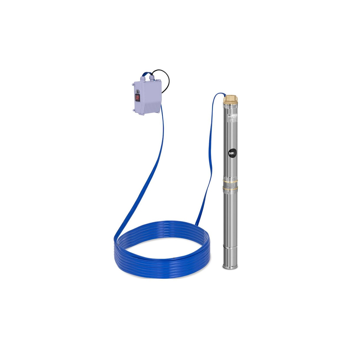 MSW - Dompelpomp - 70 mm / 2,75'' - 3800 l/h - 370 W - 20 m kabel / 37 m opvoerhoogte - RVS