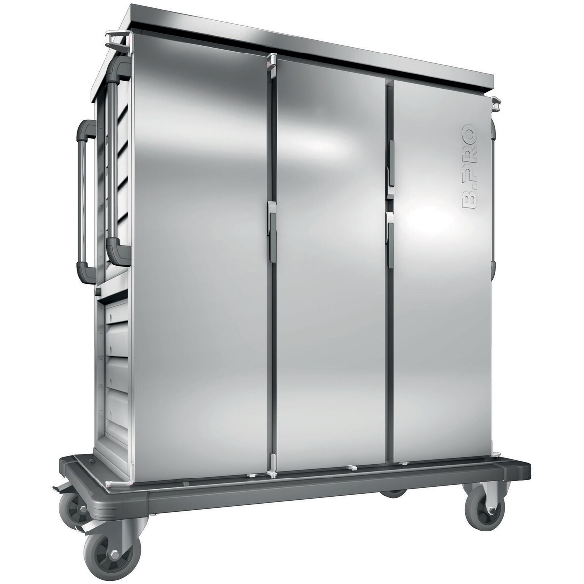 B.PRO TTW 30-115 EDE, Tablett-Transportwagen, einwandig, 3 Flügeltüren / 3 Schrankräume, fahrbar