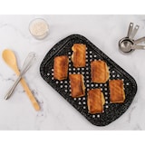 thumbnail of Graniteware - Set de 3 pièces : Plat à four, plateau perforé et grille - Acier émaillé et inox