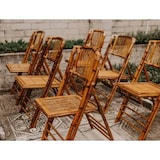 thumbnail of Silla plegable bambú 47 x 86 x 45 cm