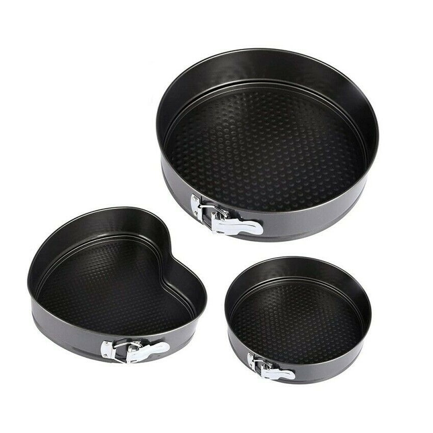 Moldes para tartas pasteles desmontables antiadherentes circulo y corazón