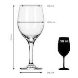 thumbnail of Libbey 12er Set Weinglas -PERCEPTION- 592 ml, Ø 10 cm, H: 22,5 cm