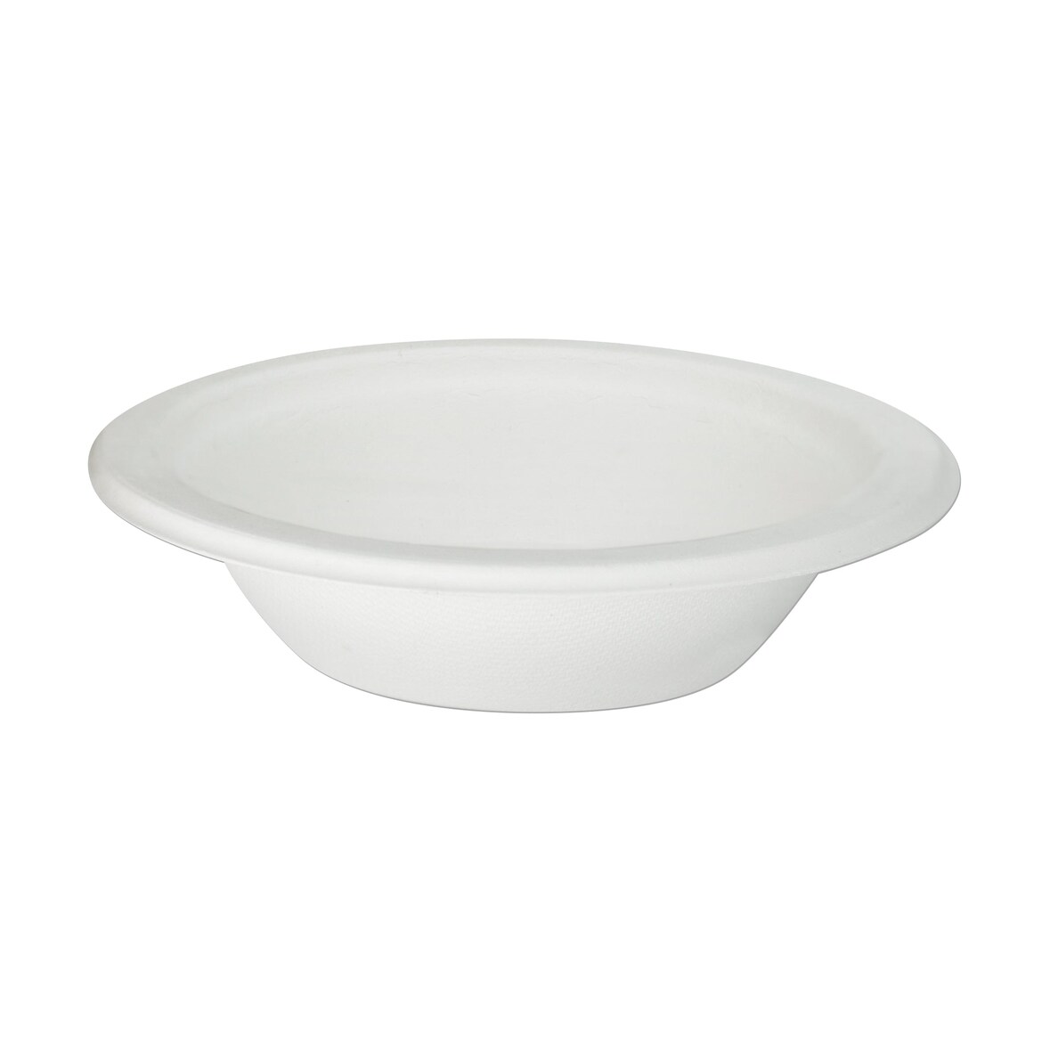 WISEFOOD 50 Schalen - Bagasse Schale - 300ml - Salatschale (rund, weiß)