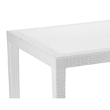 thumbnail of Bistrotisch King, Kunststoff, 79 x 79 cm, Rattan Optik, weiß