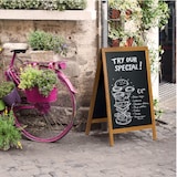 thumbnail of Securit® Quadro de Passeio "Woody" - Teca - Madeira acabamento pinho lacado - 55x85cm