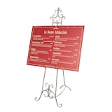 thumbnail of Biscottini Espositore pubblicitario in ferro - Portamenu regolabile - Supporto informativo - Cavalletto in ferro - Supporto per menu da terra