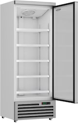 thumbnail of Kühlschrank RHINO auf Rollen | 1x Glastür + LED | 600 Liter, HxBxT 199,7x75x71cm | 0/+10°C | Grau | + CHEFGASTRO Geschirrtuch