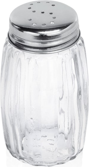 60x Salzstreuer aus Glas 7 cm rund