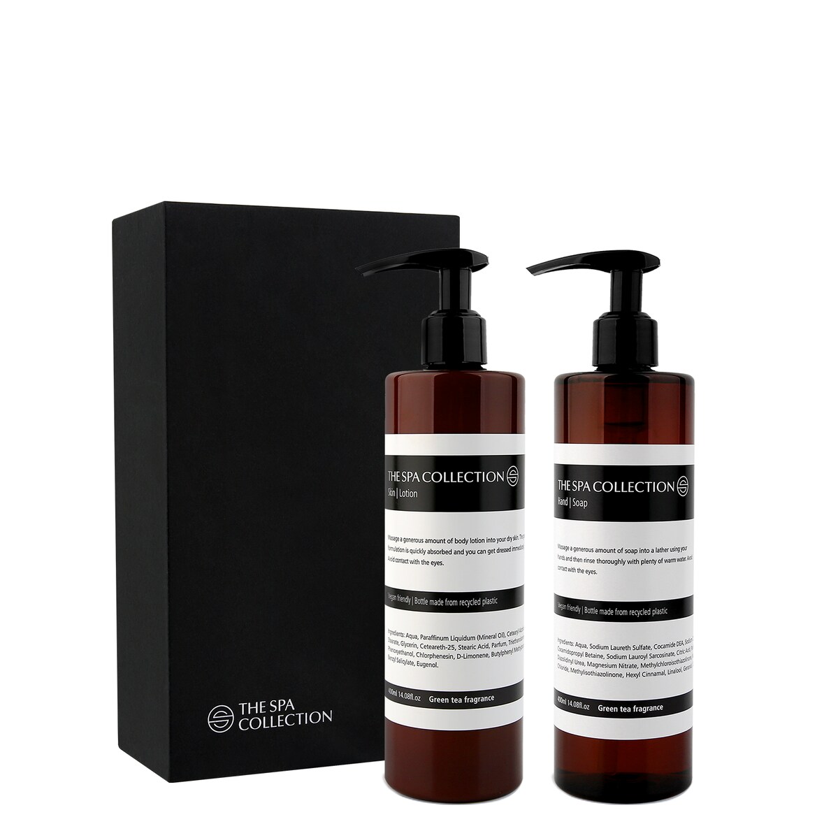Geschenkbox Handseife & Körperlotion 400 ml - The Spa Collection Green Tea (Box mit 10 Stück)