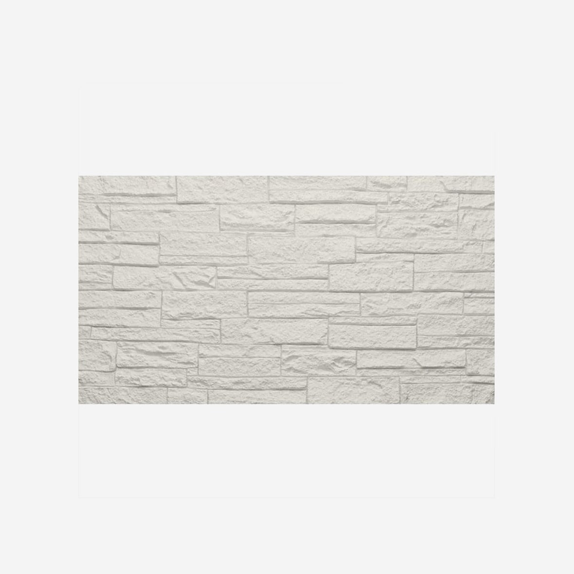 Juego de 12 paneles decorativos con efecto ladrillo 3D, revestimiento de pared de poliuretano de 8,6 m², 120 x 60 x 2,5 cm, cuarcita blanca.