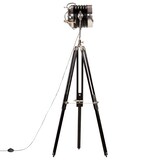 thumbnail of vidaXL Stativlampe Schwarz Mango Massivholz 171 cm