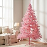 thumbnail of Künstlicher Weihnachtsbaum 180 cm pink mit Metallständer 600 Zweigen