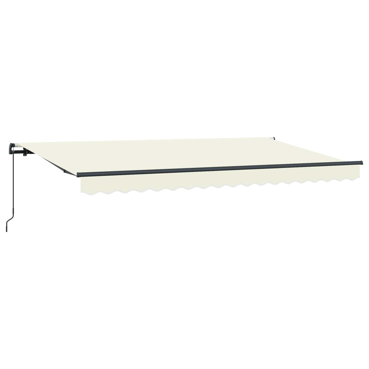 vidaXL Einziehbare Markise Creme 350 x 200 cm Stoff
