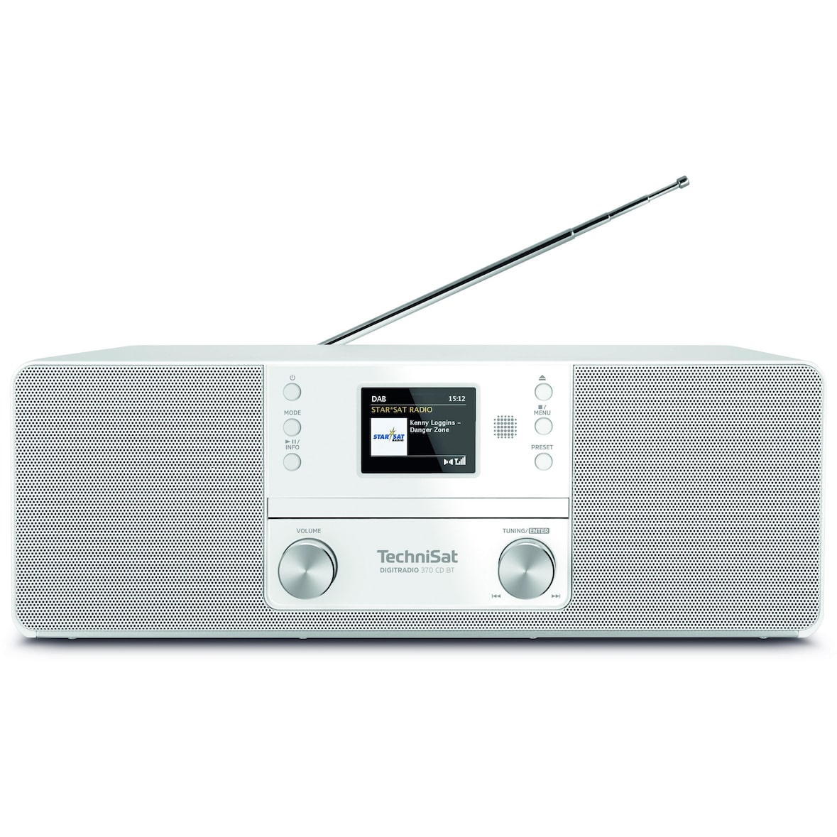 TechniSat 370 CD BT Personal Analógico y digital Blanco