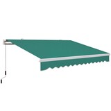 thumbnail of Toldo Manual Plegable de Aluminio con Manivela Terraza Balcón 395x245 cm Verde