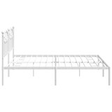 thumbnail of vidaXL Bedframe met hoofdbord metaal wit 193x203 cm