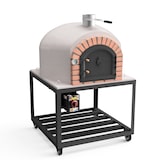 thumbnail of MF - Houtgestookte Buitenoven van Beton Model GRAN CANÁRIA (Wit - 120 x 120 x 170 cm) – Geïsoleerd met Kurk en 3 Keramische Dekens