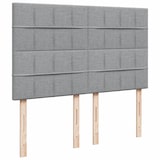 thumbnail of vidaXL Boxspringbett mit Matratze Hellgrau 140x190 cm Stoff