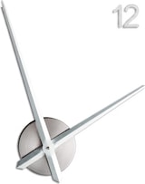 thumbnail of Relaxdays Wanduhr DIY, mit Zahlen & Worten, Uhr Wandtattoo zum Aufkleben, Größe variabel, moderne 3D Wanduhr, silber