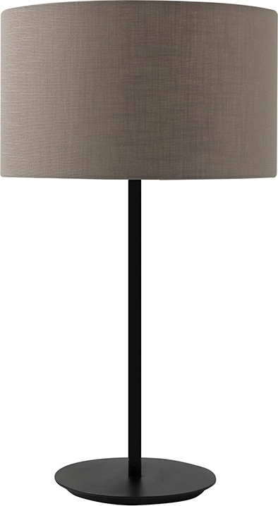 Vivien Black Tischlampe mit taubengrauem zylindrischen Lampenschirm – E27 IP20 75W Anschluss – Innenbeleuchtung Rossini Group