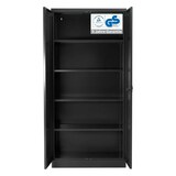 thumbnail of PROREGAL Stahlschrank BEE mit 9 lackierten Fachböden | HxBxT 195x92x42cm | Anthrazit-Anthrazit | Werkstattschrank Werkzeugschrank Aktenschrank
