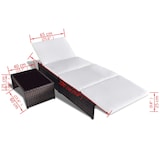 thumbnail of Helloshop26 - Conjunto de 2 tumbonas hamacas camas de jardín muebles de terraza con mesa resina tejida marrón 02_0012130