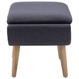 thumbnail of vidaXL Voetenbank 73x43x42 cm stoffen bekleding donkergrijs
