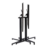 thumbnail of METRO PROFESSIONAL Inklapbare bistrotafel Aveiro, staal, houteffectprint, 70 x 70 cm, vierkant, naturel/zwart