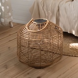 thumbnail of WellHome - Beige Solarlampe aus Rattan Ø30cm