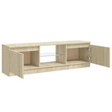 thumbnail of vidaXL TV-Schrank mit LED-Leuchten Sonoma-Eiche 120x30x35,5 cm